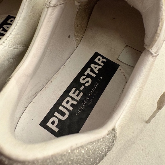 GOLDEN GOOSE pure star sneakers white sparkle authentic excellent condition 36 - Picture 6 of 9